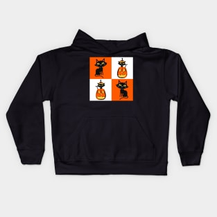 Happy Halloween Kitty Cat Party! Kids Hoodie